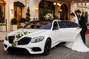 Elegant Wedding Car Arrival